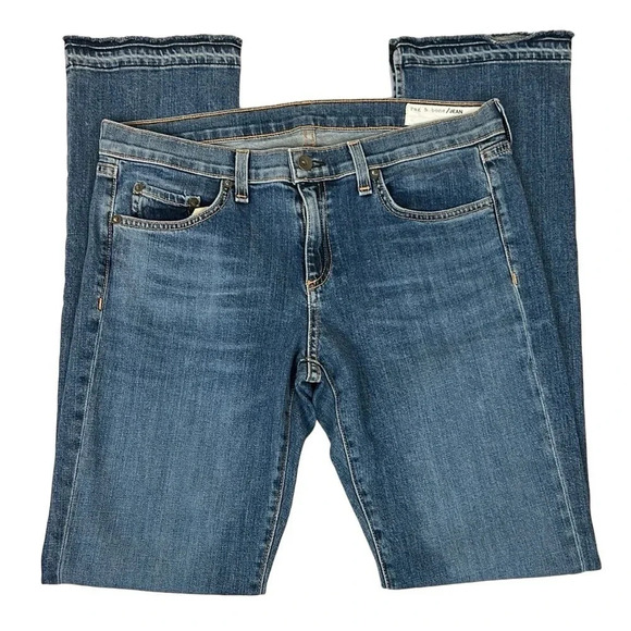 Rag & Bone Lottie Bone Side Slit Raw Hem Jean Size 29 - Picture 1 of 13